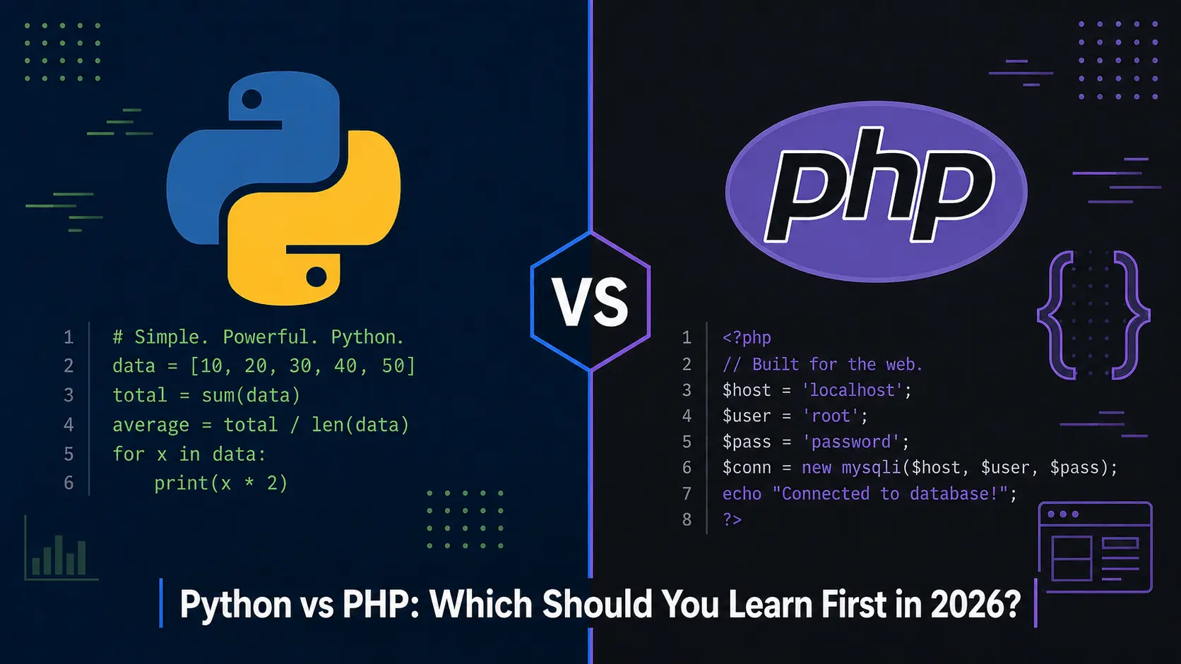 what is the difference between python and php