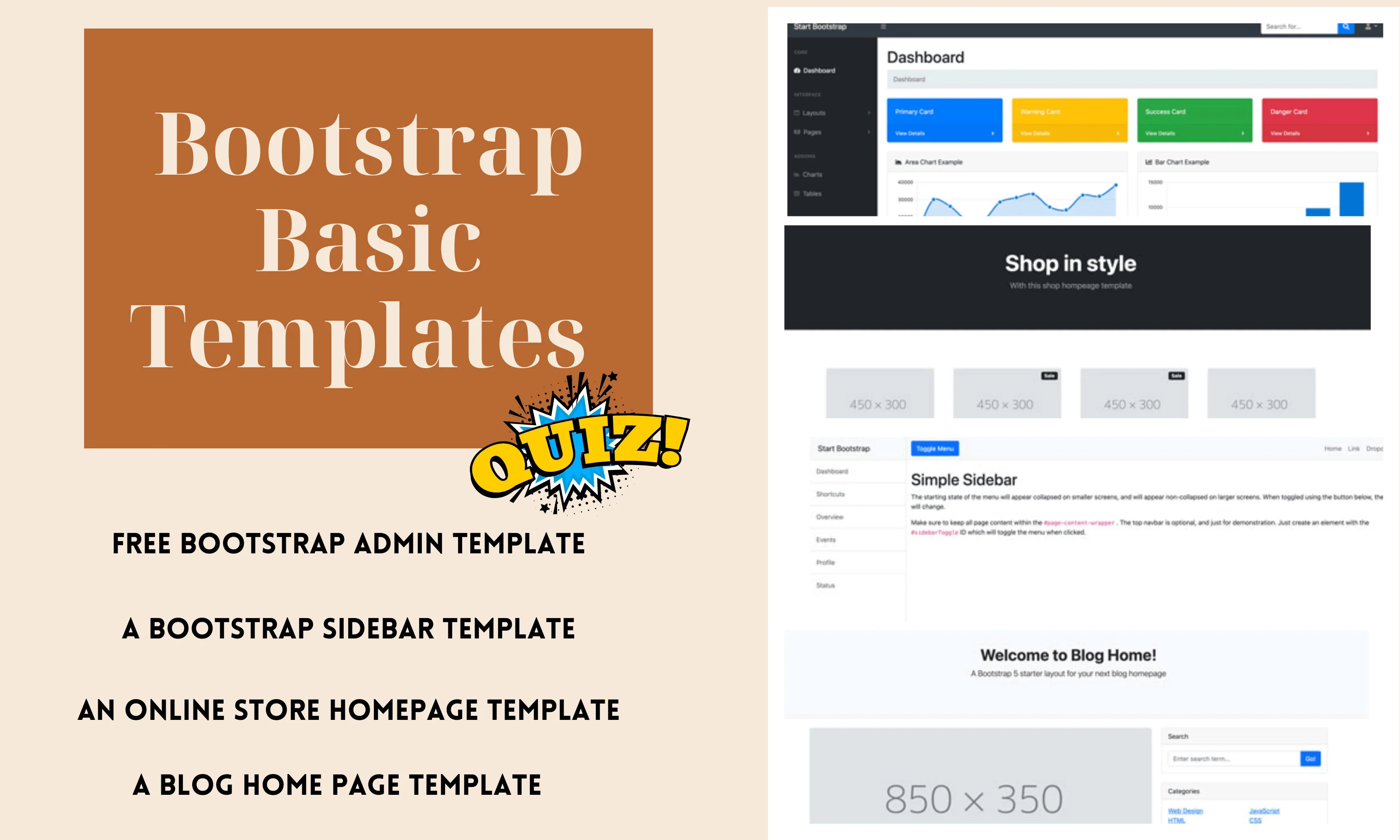 BS4 Basic Template Medium Level Quiz | Code Practice Quiz