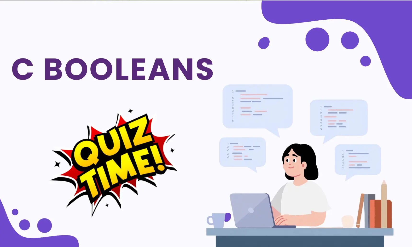 C Booleans Medium Level Quiz | Code Practice Quiz