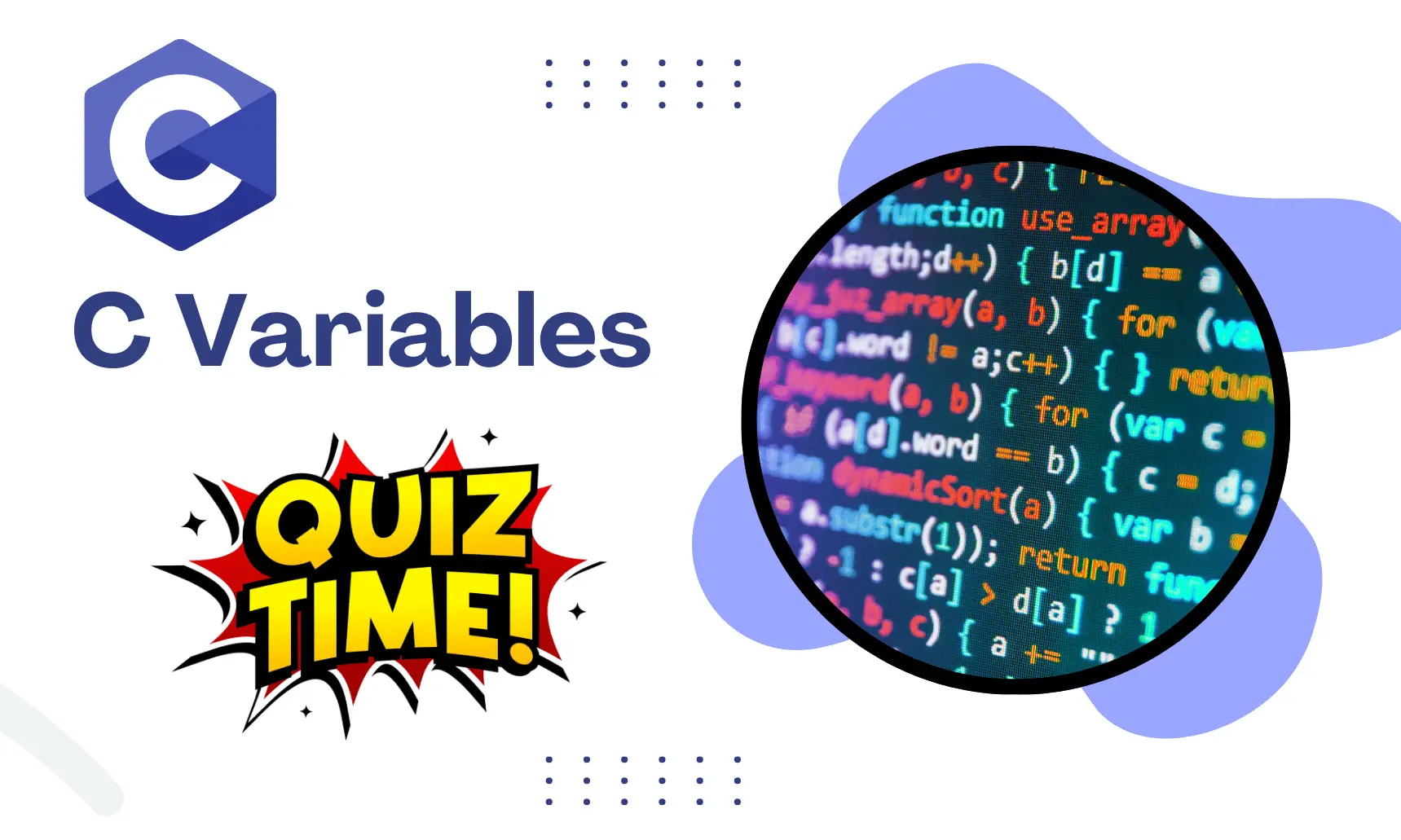 C Variable Medium Level Quiz | Code Practice Quiz