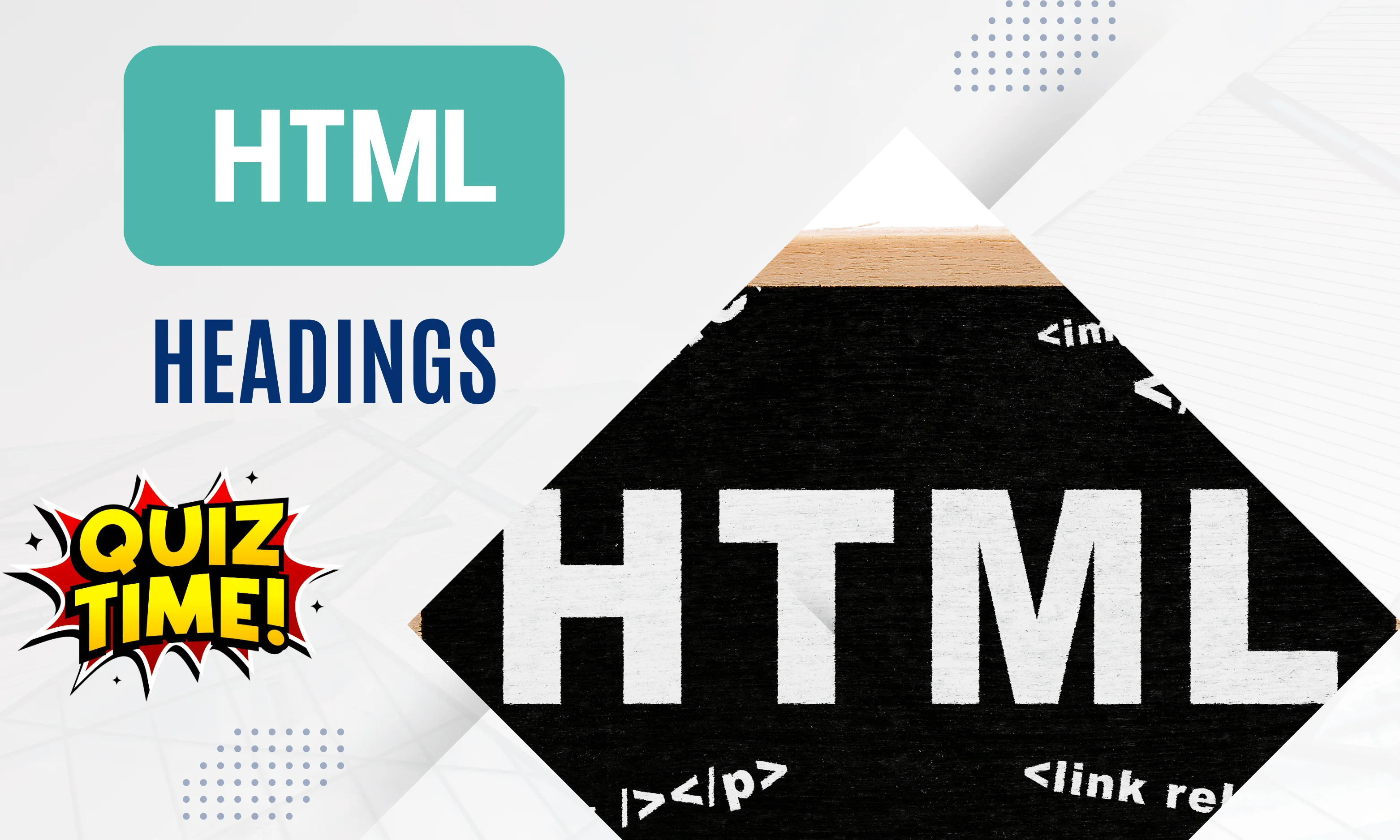 HTML Heading Medium Level Quiz | Code Practice Quiz