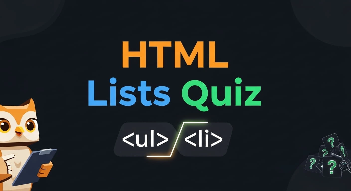 HTML Lists Medium Level Quiz | CodePractice Quiz