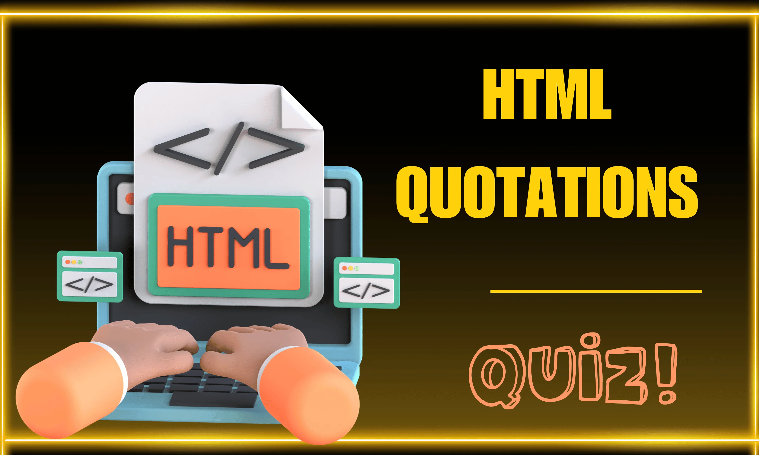 HTML Quotations Medium Level Quiz | Code Practice Quiz