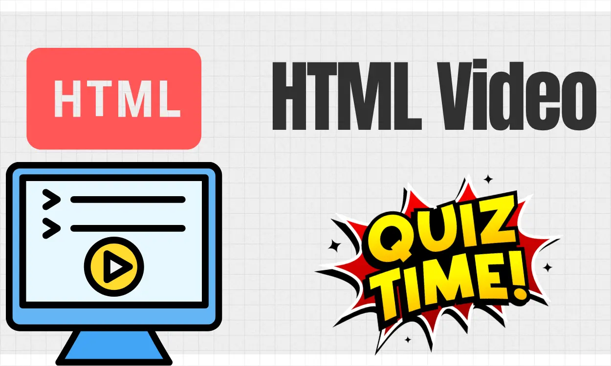 HTML Video Medium Level Quiz | CodePractice Quiz