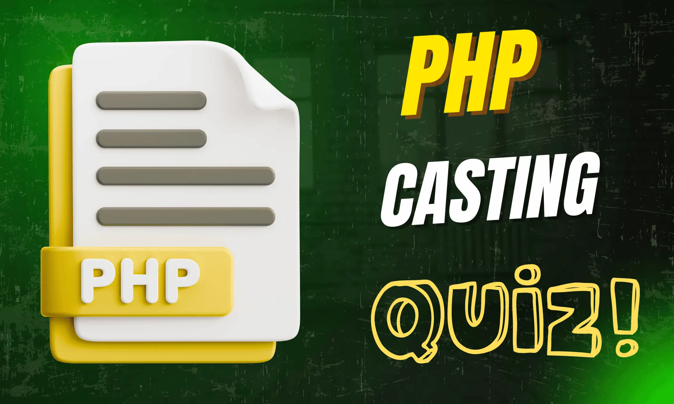 PHP Casting Medium Level Quiz | Code Practice Quiz