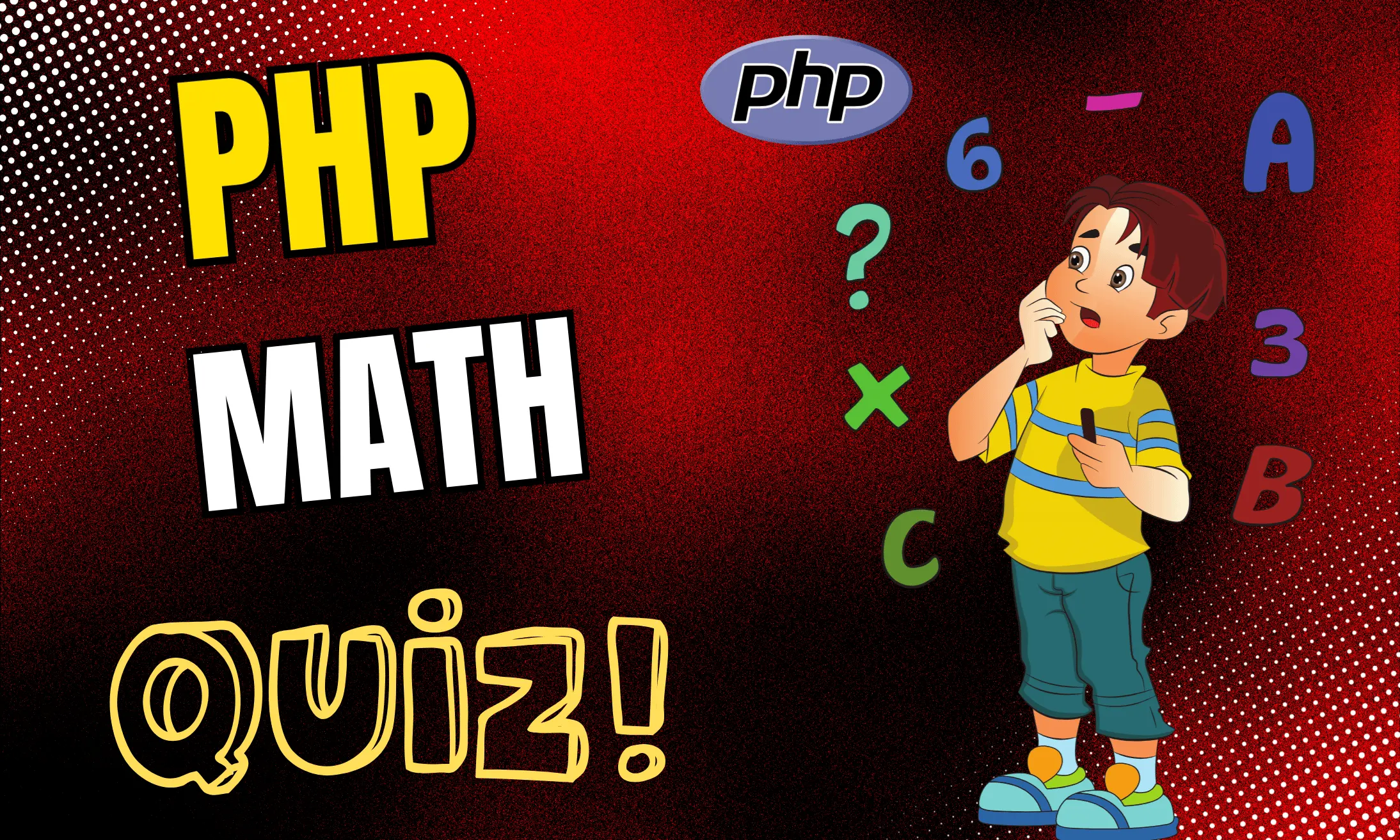 PHP Maths Function Quiz | Code Practice Quiz