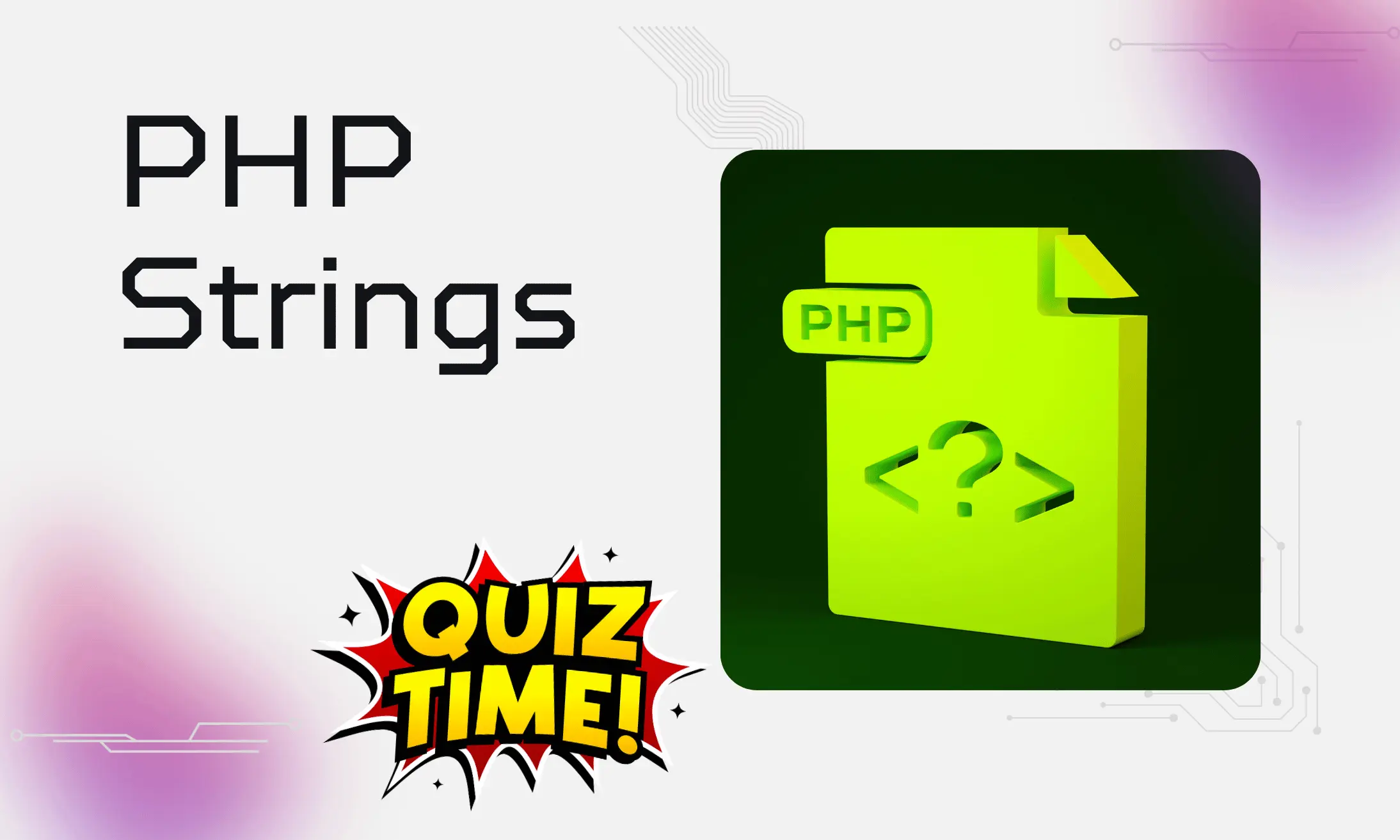 PHP Strings Medium Level Quiz | Code Practice Quiz