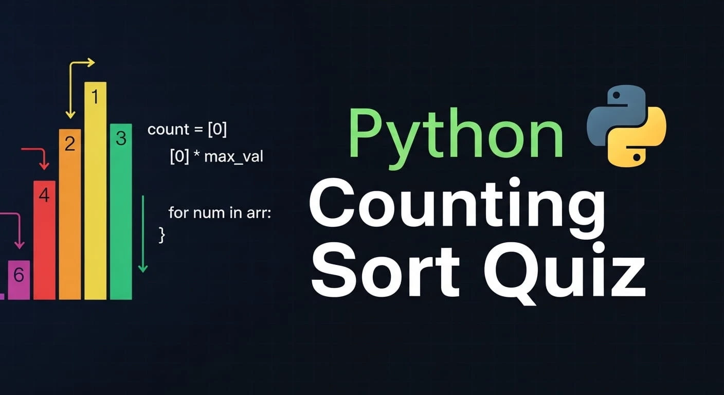Python Counting Sort Medium level quiz | CodePractice Quiz