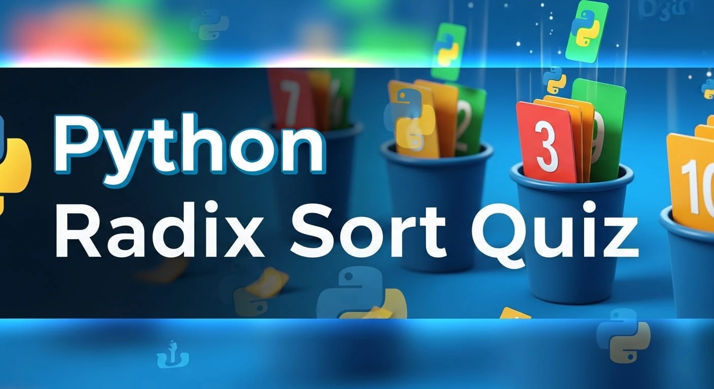 Python Radix Sort Medium level quiz | CodePractice Quiz